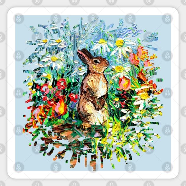 Cottontail (splash version) Sticker by sagittariusgallery